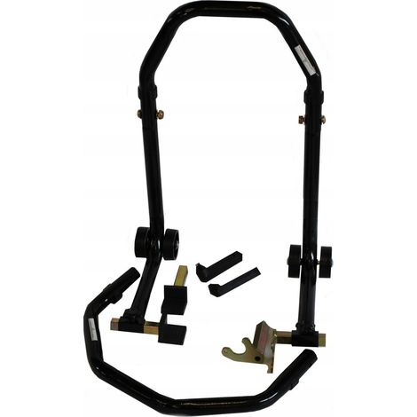 Motorradständer-Set 3-in-1 vorne/hinten + Adapter, robust (1/5)