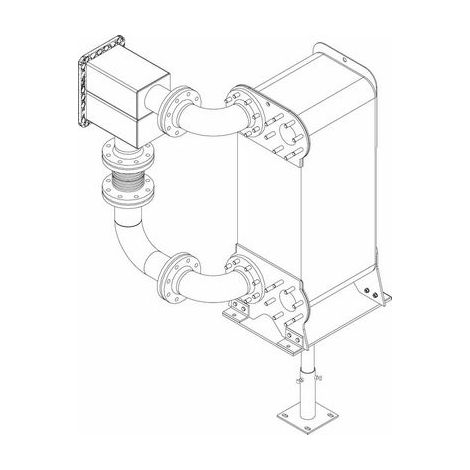 Buderus Wärmetauschergr. Kaskade GB402 825kW,WT DN100,PN16,Verrohrung WT - 7736613108 von Buderus