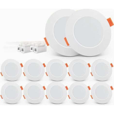 5W Spot LED Encastrable Extra Plat, LED Spot Blanc Neutre 4000K, Lot de 10 (1/5)