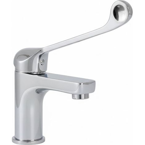 Kibath Grifo Medical maneta larga monomando PIN acabado CROMO brillo fabricado en latón