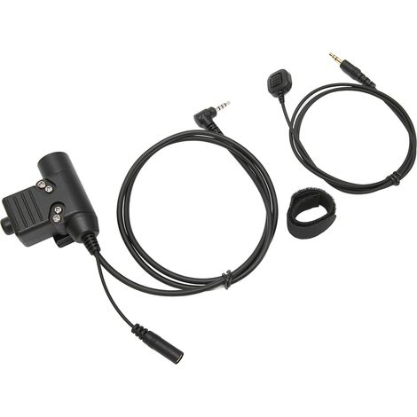 U94 PTT-Adapter mit Fingermikrofon, hohe Belastbarkeit und einfache Installation, für Yaese VX3R schwarz. (1/5)