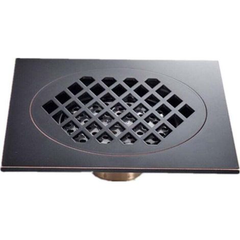 YMYNY Floor Drain 1pc Shower Drain 15x15cm Super Larger Black Floor Drain Bathroom Drain Building Material Square Water Drain Bathroom Accessories Black