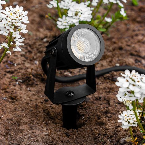 Gartenstrahler Erdspießleuchte 3W 3000K IP67 230V 1.8m Kabel mit Stecker (1/5)