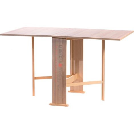 Tavolo da pranzo richiudibile in legno 136x74 cm SUSANNA Rovere (1/4)