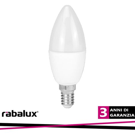 SMD LED, E14 C37, 5W, 470LM, 3000K - Luce CALDA (1/2)
