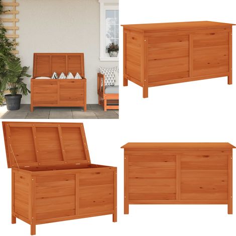 Boîte de rangement de jardin 99x49,5x58,5 cm bois massif sapin - Boîte De Rangement Jardin - Coffre De Jardin - Rangement Extérieur - Meuble De Jardin - Bois Massif - Home & Living