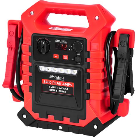 Starthilfegerät 3400A/1400A mit Beleuchtung Kraft&Dele