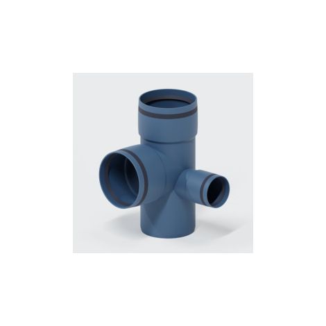 PoloPlast POLO KAL XS Doppelabzweig DN 90/90/50, 87,5 Grad, Eck (1/5)