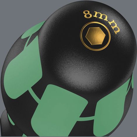 Wera 395 cacciavite a bussola 15 mm nero e verde (1/5)