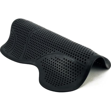 Tapis de selle en gel de silicone pour chevaux - Absorbe les chocs - Antidérapant - Noir