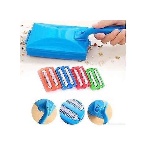 Handlicher Teppichreiniger mit Bürste und Doppelwalze für Sofas, Teppiche und Tische – ideal zur Reinigung von Krümeln und Schmutz