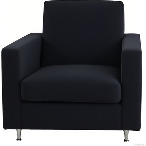 Housse de canapé élastique universelle tout-en-un, housse de canapé d'angle, housse de canapé en cuir, housse intégrale, combinaison quatre saisons, vente en gros, noir, une place, 90-140 cm (1/5)