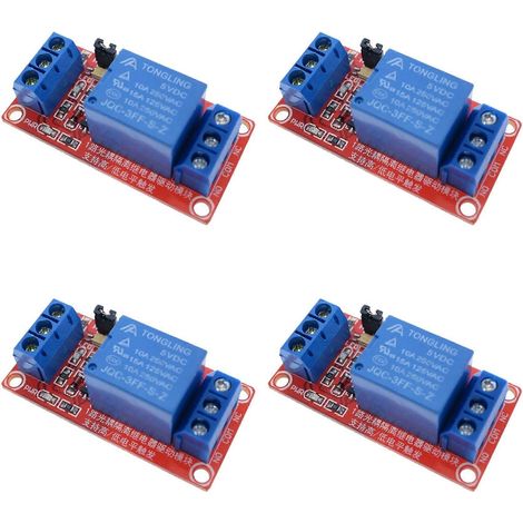 Carte d'extension pour module relais 5 V monocanal 4X, compatible Arduino, avec optocoupleur, supportant le déclenchement haut et bas (1/5)