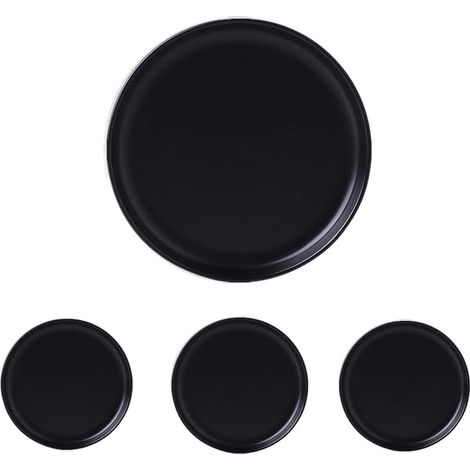 Inch Ceramic Mini Appetizer Plates (Inch, Black) (1/5)