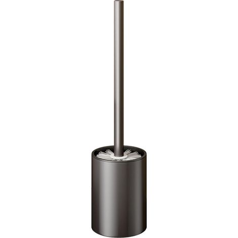 Brosse WC murale en plastique sans perçage avec support et manche long, accessoires de nettoyage pour salle de bain (1/5)
