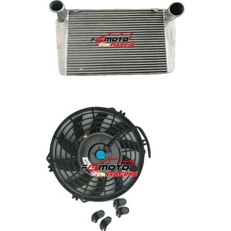 Intercooler, Construction en aluminium, Taille du noyau 540 x 440 x 50 mm, Taille totale 750 x 400 x 45 mm, Diamètre d'entrée 60 mm, Compatibilité avec Ford Sierra Cosworth RS500 (1/5)