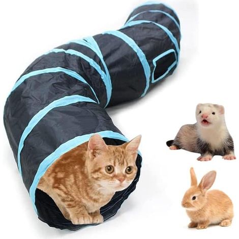 Tunnel pour lapins - Tunnel de jeu pour animaux - Jouets pour lapins - Tunnel pour lapins - Jouet pour rongeurs (1/3)