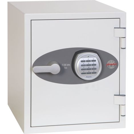 Phoenix FS1282E - Tresor Titan II - Feuerschutz - elektronisches Tastenschloss - Weiss (1/5)