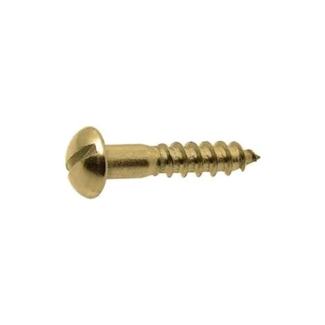 Vis à bois tête ronde fendue laiton DIN 96 5X50 boîte de 100 - GFD - 104096 (1/2)