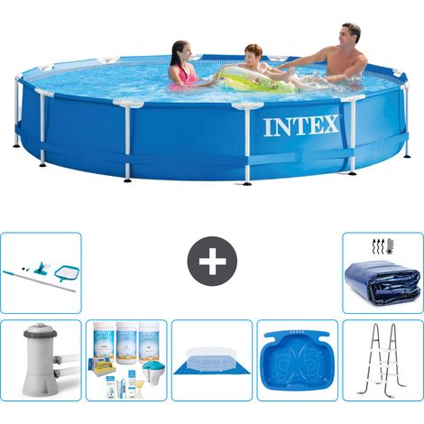 Intex Piscine Tubulaire Ronde - 366x76 cm - 8-pièces  S20485 (1/5)