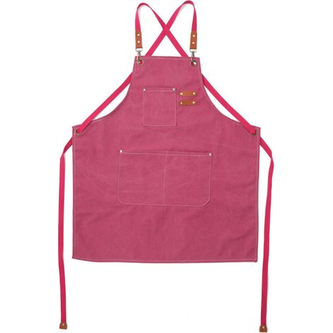 Friseurschürze aus Canvas, multifunktionale Taschen, abnehmbarer Schultergurt, wasserdicht, praktische Arbeitsschürze