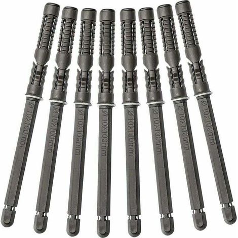 Staffe per mensole galleggianti nascoste da 8 pezzi, supporti invisibili per mensole a parete, supporto resistente per mensole da parete fai da te, pannello galleggiante (10x100 mm)