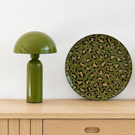 Lampe à poser Abra métal kaki (1/3)