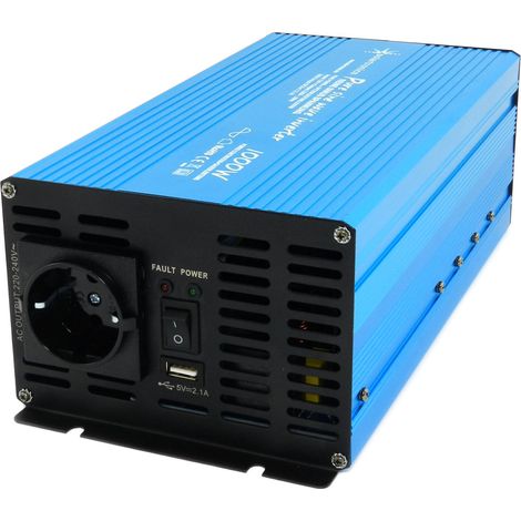 Spannungswandler TS 12V 1000 Watt reiner SINUS (1/5)