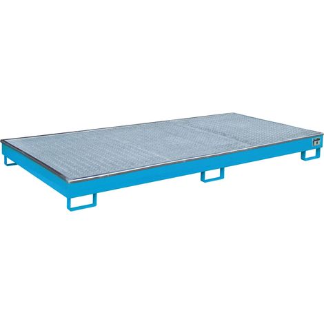 Bauer Regalwanne mit PE-Einsatz RW-GR 2700-1 PE, lackiert, Lichtblau