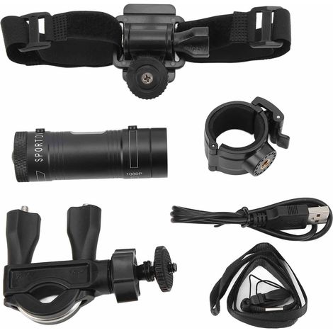 Casque de Vélo Étanche avec Caméra Sport 120° Grand Angle et Enregistrement Vidéo HD 1080p (1/5)