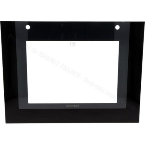 GLACE EXTERIEURE NOIRE pour FOUR BRANDT - 74X8052