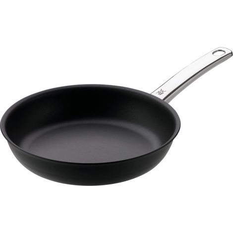 WMF Steak - Padella professionale per cottura a induzione, 24 cm, ideale per arrosti taglienti, materiale multistrato, Rapid Heat Control, bistecchier (1/5)