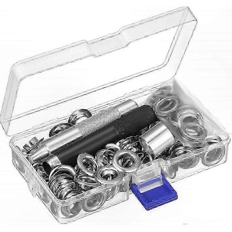Kit d'œillets avec pince - 100 pièces, ronds 12-20 mm, compatibles avec les projets de bâche (1/5)