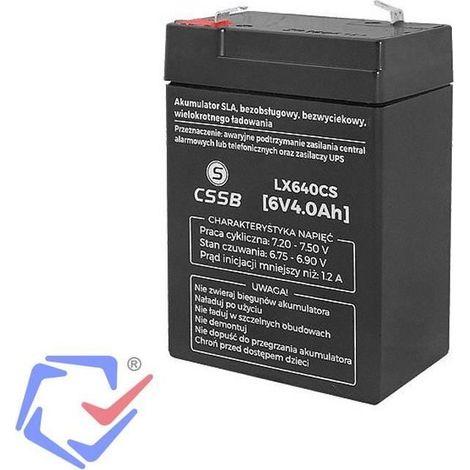 CSSB Batterie gel 6V 4Ah systèmes de signalisation, modélisation, alimentation de secours, les voitures électriques, solaire, scoote