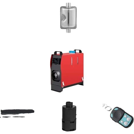 Calefactor de aire diésel, control remoto, bajo consumo de combustible, interruptor LCD de 5 kW. (1/2)