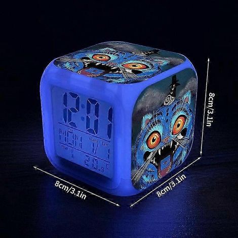 Réveil numérique coloré pour chambres d'enfants, design style anime, le cadeau idéal pour les étudiants et les fans de K-pop S7 (1/5)