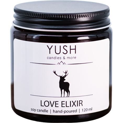 Liebeselixier – Duftkerze mit Bergamotte, Mandarine und Zitrusnoten – yush – 120 ml (1/4)
