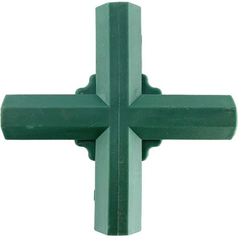 Sollbry Lot de 4 connecteurs d'angle pour cadre de jardin 4 voies - Connecteur de tuyau - Connecteur d'angle pour serre, cadre de meubles - Intérieur de 16 mm(flat 4 way) (1/3)