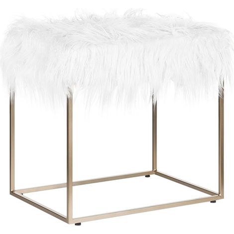 Hocker MANHATTAN Webpelz Weiß (1/5)
