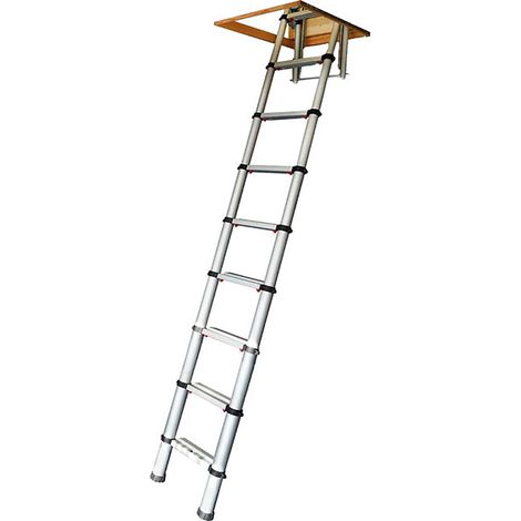 Scala retrattile telescopica - Alt. da suolo a suolo: da 2.17 a 2.61m. - 301000