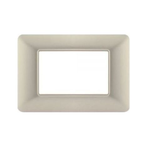 Mapam placca sabbia 3 posti compatibile Bticino Matix - JOY-P5003-SA