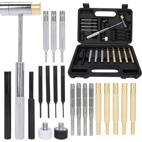 21 pièces jeu de poinçons ronds pour mécanique et réparation - Kit d'outillage professionnel (1/5)