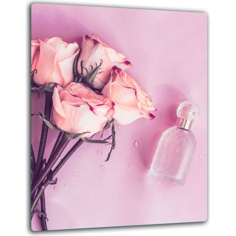 PIASTRA DI PROTEZIONE IN VETRO PER PIANO COTTURA A INDUZIONE 40x52 ROSE (1/5)