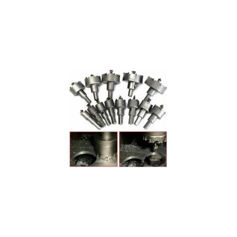 13-teiliges Lochsägen-Set, Lochsägebohrer, 16 mm und 53 mm Edelstahl-Lochsägebohrer, Hartmetall-Metallbohrer (TCT), Werkzeuge, Hartmetall-Fräser – Crezuo (1/4)