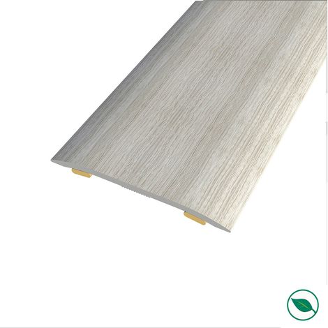 Forestea – Barre de seuil adhésive aluminium chêne blanc gris – Longueur 90 cm – Largeur 3,7 cm – Épaisseur 2,3 mm – Pose facile (1/2)