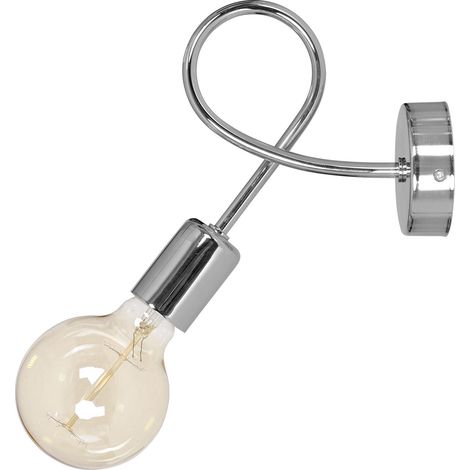 Lampada da parete originale Edison Chrome LOFT
