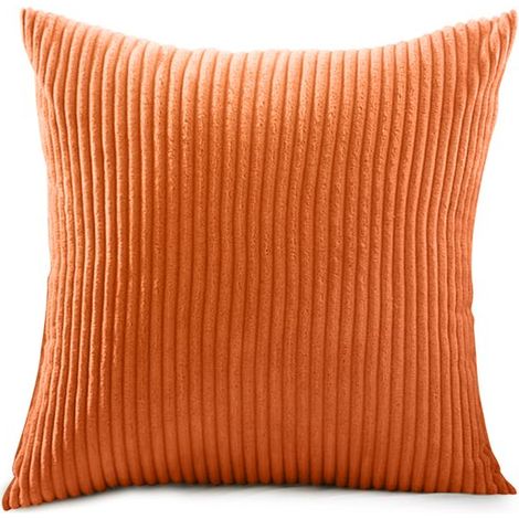 Funda de cojín，8080 cm，1 pieza，6XL，sala de estar y hogar，Funda de cojín para sofá cama，Decoración de sofá de pana，Funda de cojín de pana (1/5)