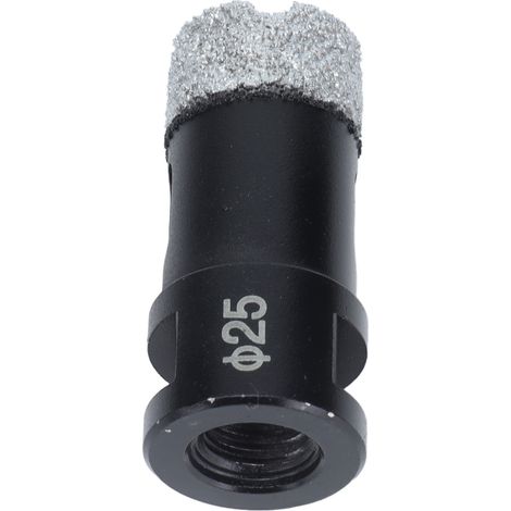 Vakuumgelöteter Diamant-Kernbohrer, Lochsägenaufsatz für Marmor, M14, Schwarz, 25 mm (1/5)