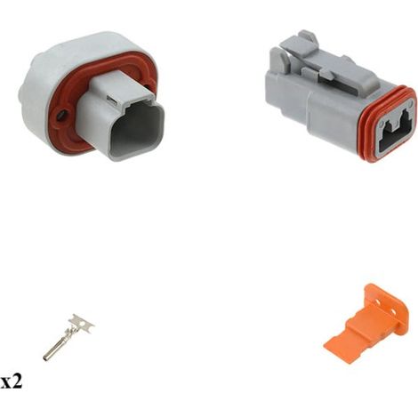 Kit connettore serie DT15 femmina 2 vie da C.S.