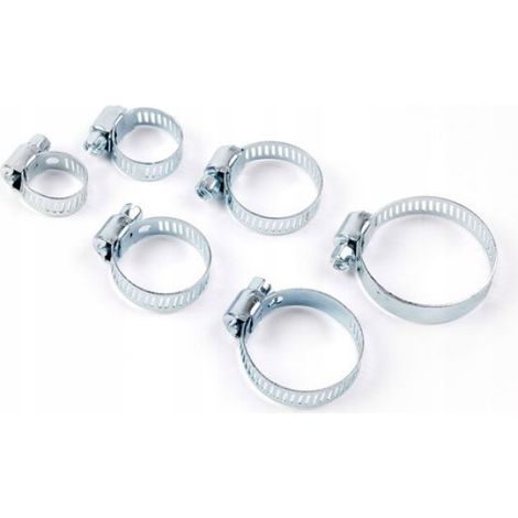 Collier De Serrage Pour Tuyau - 6 Pièces - Diamètres 16 23 25 27 32 38 Mm - Pour Atelier Automobile Et Applications Industrielles (1/4)